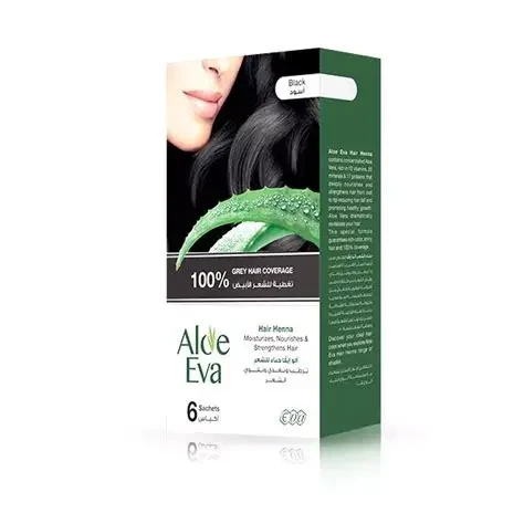 Aloe Eva Hair Henna Black ( 6 sachets * 10 Gm )